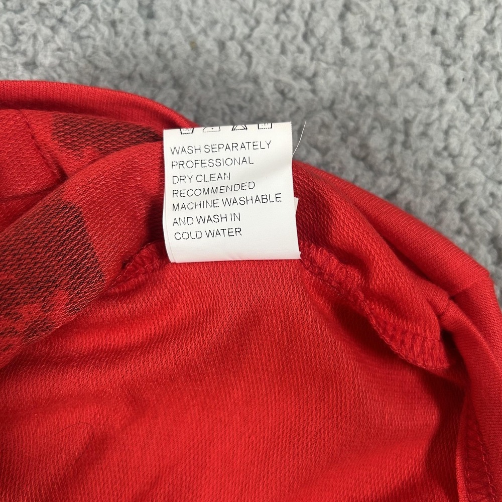 American Flag Tank Top Mens 2XL Red Hooded Sleeveless Pocket USA Patriotic Gym - Picture 3 of 15